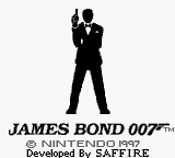 007 James Bond title screen for GameBoy